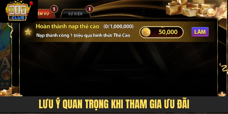 Lưu ý quan trọng khi tham gia các ưu đãi