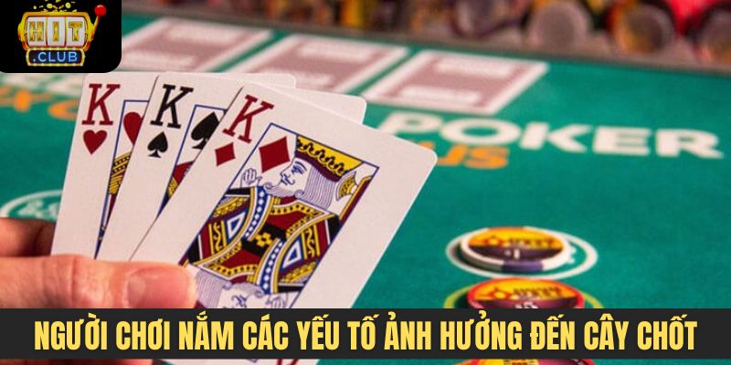 Người chơi cần nắm chắc các yếu tố ảnh hưởng đến cây chốt